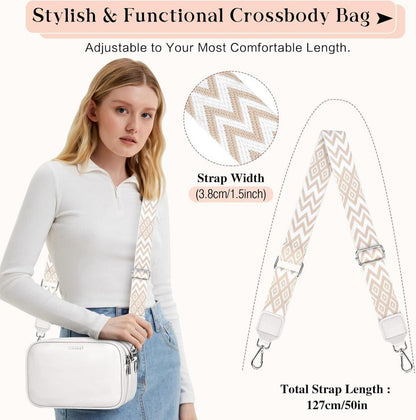 Damen Umhängetasche PU Leder Crossbody Schultertasche mit Kartenfächern