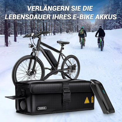Feuerfeste Ebike Akku Tasche (M) mit Ladeanschluss