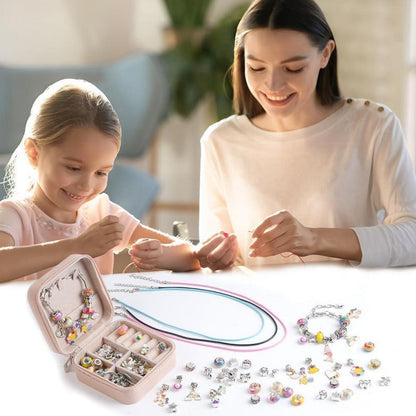 Bastelset Schmuck für Mädchen ab 6 Jahre - DIY Armbänder & Halsketten