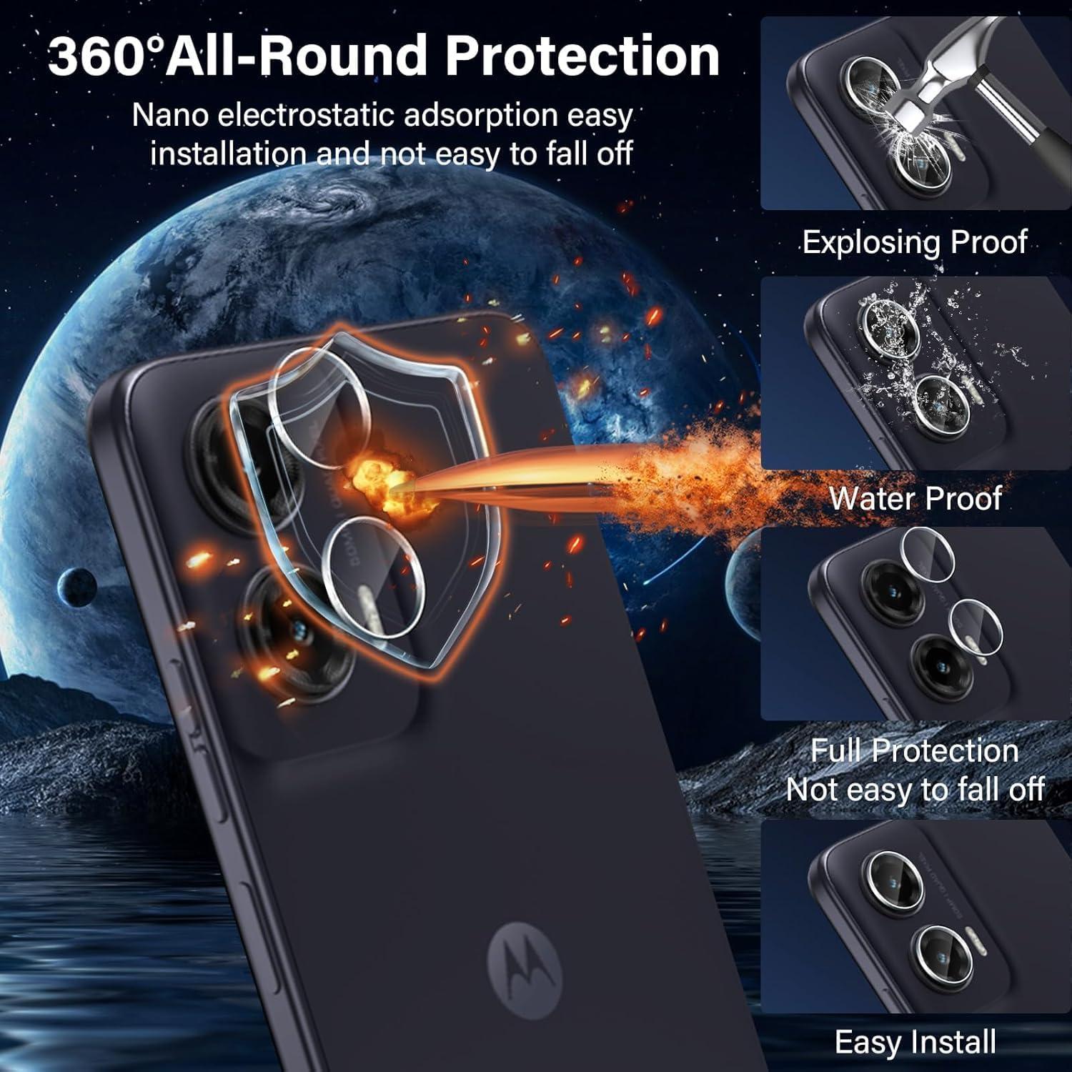 Schutzfolie Panzerglas Motorola Moto G35 3 Stück HD Display Schutz