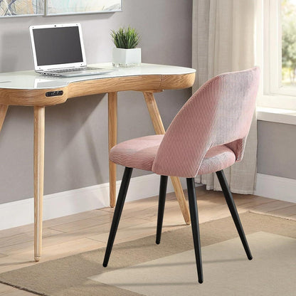 Esszimmerstühle 2er Set Samt Rosa – Modern & Komfortabel