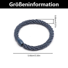 12 Stück Geflochtene Haargummi Armband Damen Mädchen