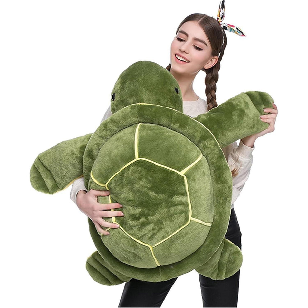 Große Plüsch Schildkröte 25cm - Weiches Kuscheltier für Kinder & Erwachsene