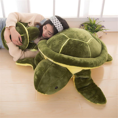 Große Plüsch Schildkröte 25cm - Weiches Kuscheltier für Kinder & Erwachsene