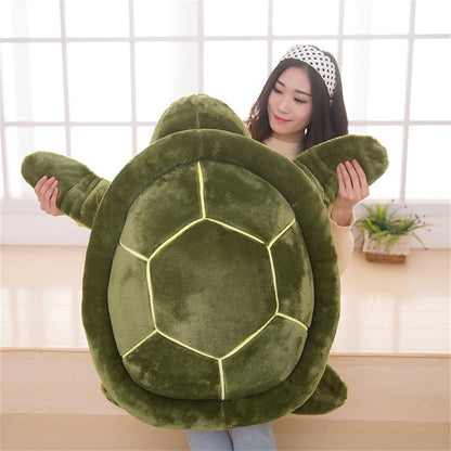 Großes Plüsch Schildkröten Kuscheltier 65cm Grün