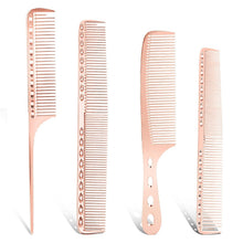 4er Friseur Set Aluminium Haarstyling Kamm für Männer und Frauen