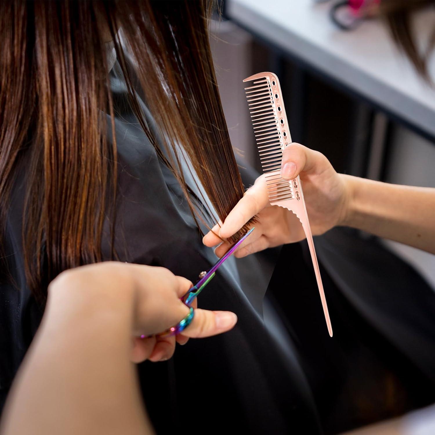Professionelles Friseur Set: Aluminium Kamm für Männer und Frauen