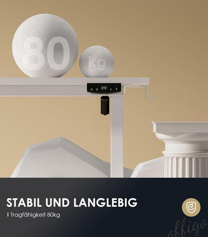 Höhenverstellbarer Schreibtisch 140 cm Elektrischer Tisch