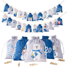 Adventskalender 24 Stoffsäckchen Weihnachtskalender