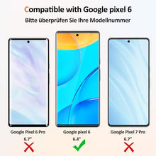 2+2 Stück Panzerglas Schutzfolie für Google Pixel 6 Kamera