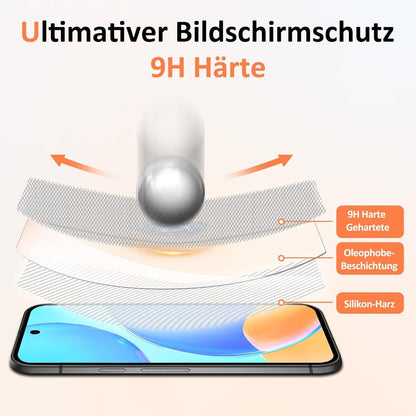 Panzerfolie Google Pixel 9 Pro Displayschutz 2 Stück 9H HD Folie