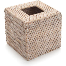 Rattan Taschentuchbox | Gewebter Tissue Box Halter Weiß