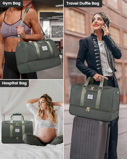 Sporttasche Reisetasche Damen Weekender Schuhfach Nassfach Handgepäck