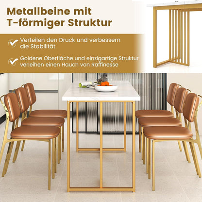 Esstisch 160x60 cm – Rechteckiger Küchentisch für 6-8 Personen