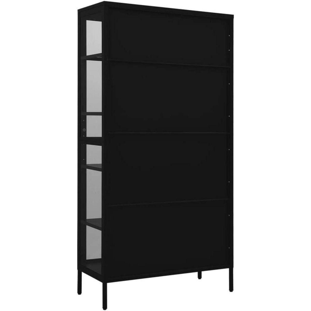 Glasvitrine mit 4 Fächern – Highboard 90x40x180cm