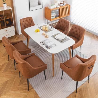 Esszimmerstühle 2er Set, Hellbraun, Modern & Komfortabel