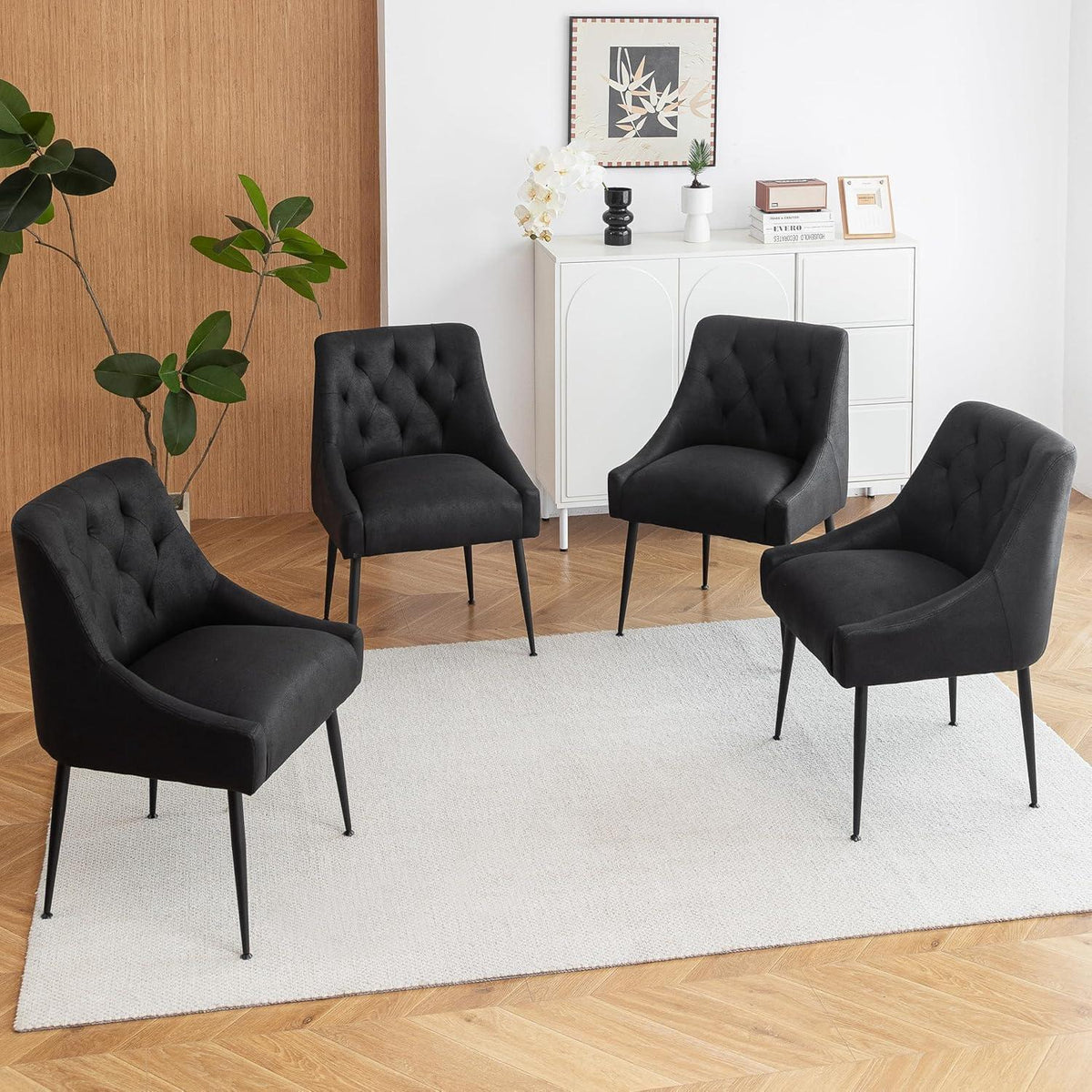 Esszimmerstühle 2er Set Schwarz – Modern & Komfortabel mit Hebel