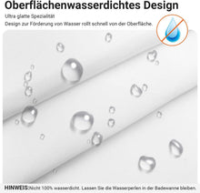 Duschvorhang 150x180cm Reinweiß Wasserabweisend Polyester