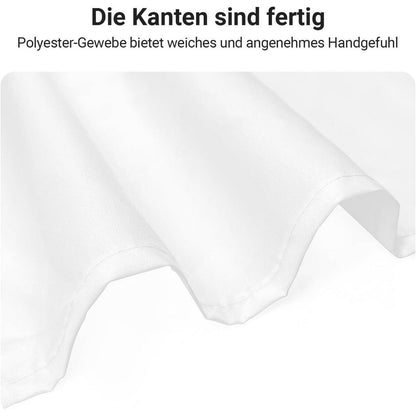Duschvorhang 120x180cm Reinweiß, Wasserabweisend, Waschbar