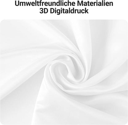 Duschvorhang 180x180cm Reinweiß Antischimmel Wasserabweisend Polyester Stoff