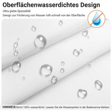 Duschvorhang 200x220cm Reinweiß mit Haken & Antischimmel Beschichtung