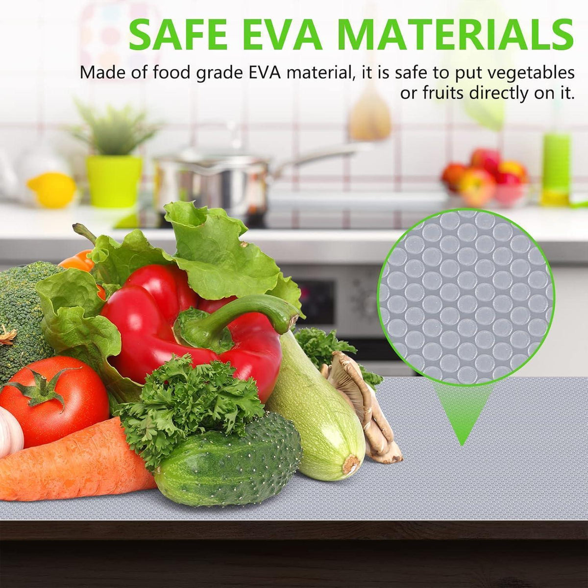 Schubladenmatte Transparent EVA Rutschfest Wasserdicht 30x1000cm