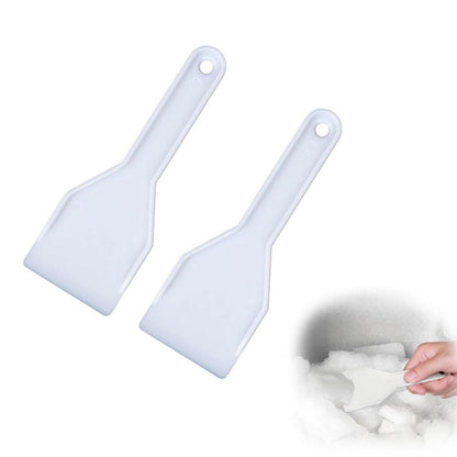 2x Eiskratzer für Kühlschrank & Gefrierschrank – Weiß
