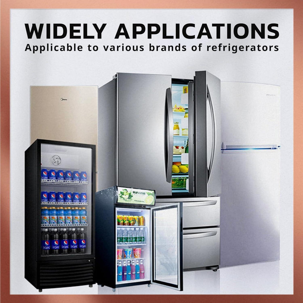 2x Eiskratzer für Kühlschrank & Gefrierschrank – Weiß