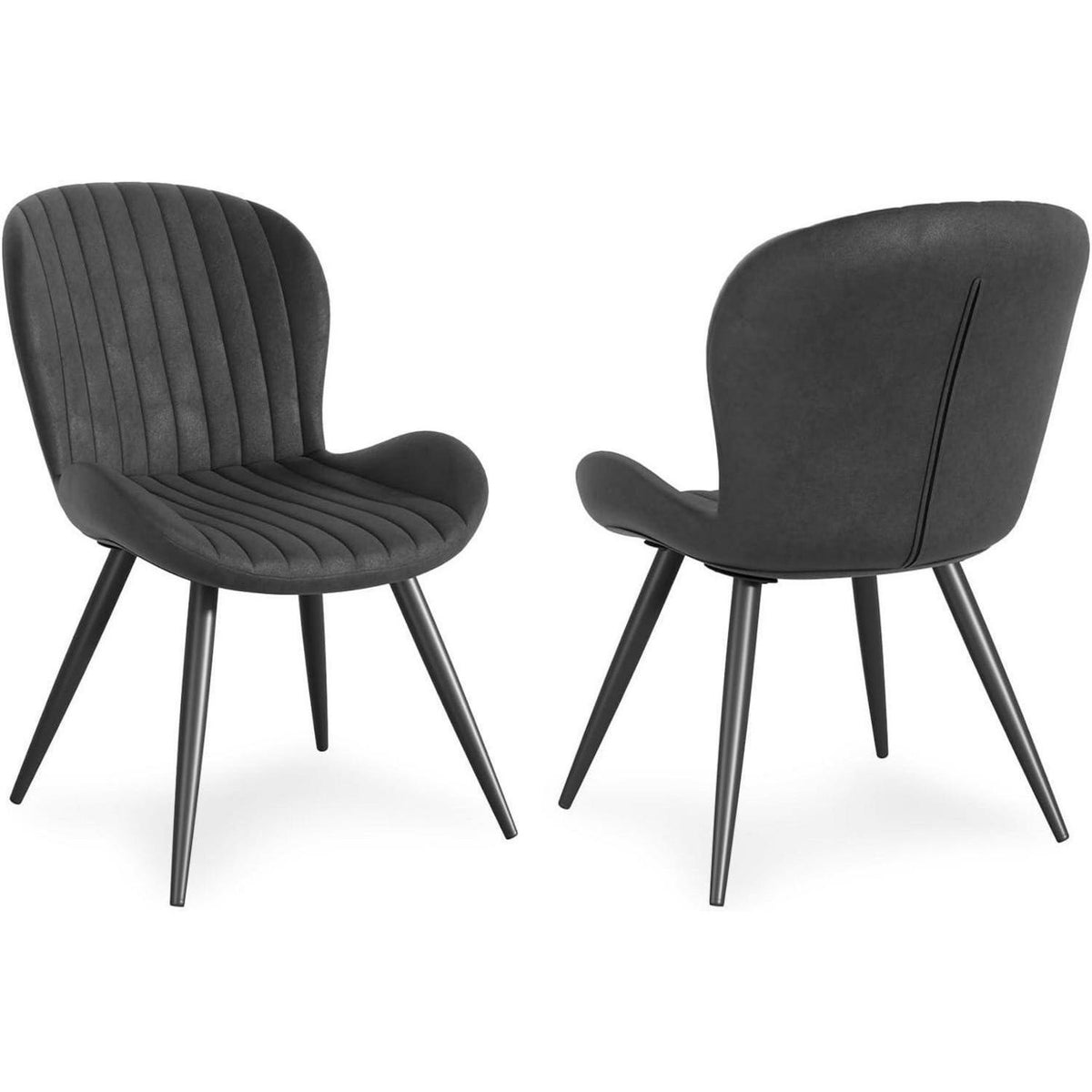 Esszimmerstühle 4er Set – Ergonomisch & Wasserdicht Schwarz