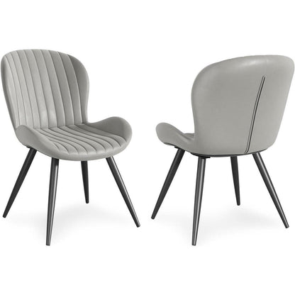 Esszimmerstühle 6er Set – Ergonomisch, Hellgrau