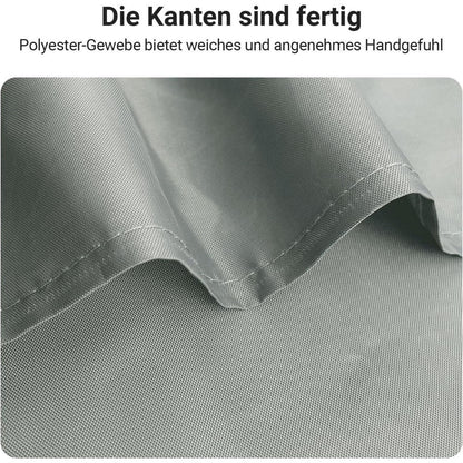 Duschvorhang Grau 160x160cm Beschwerter Saum Antischimmel Wasserabweisend