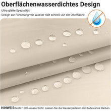 Duschvorhang 90x90 cm Beige Antischimmel Polyester