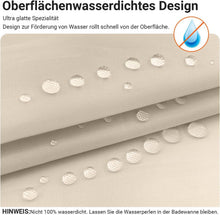 Duschvorhang 170x200 cm Beige Antischimmel Polyester