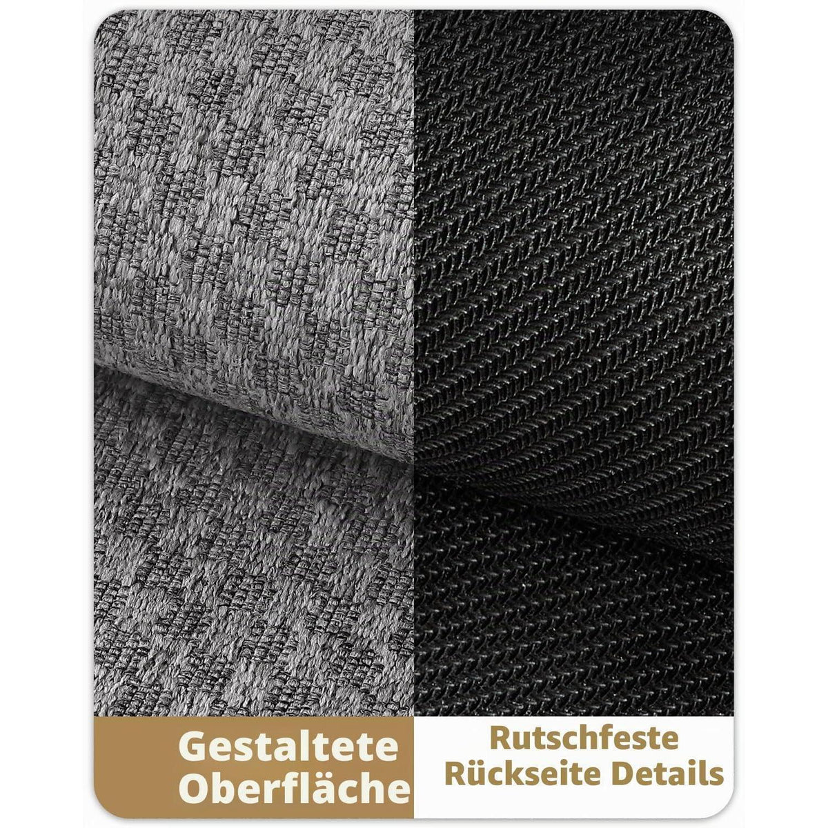 Graue Gitter Fußmatte Innen 80x120cm - Schmutzfangmatte