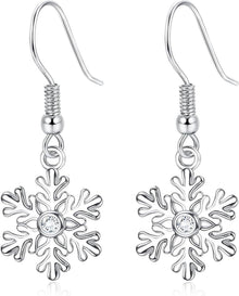 925 Sterling Silber Weihnachts Ohrringe Damen Mädchen