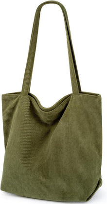 Cord Tasche Damen Shopper Beige Schultertasche groß mit Fächern