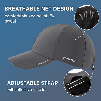 Wasserdichte Baseball Cap XL/XXL - Herren & Damen Running Cap
