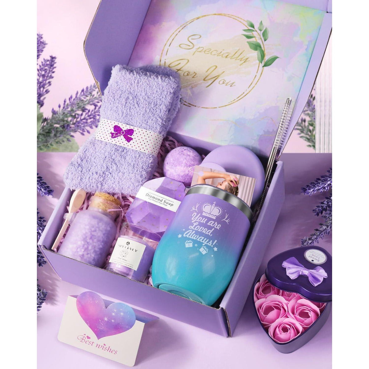 Entspannungs-Geschenkset für Frauen – Bad & Wellness mit Thermobecher