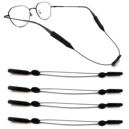 4er-Set Sportbrillenband Silikon Einstellbar Damen Herren Kinder