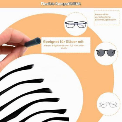 4er-Set Sportbrillenband Silikon Einstellbar Damen Herren Kinder