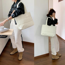 Damen Puffer Bag Winter Tote Handtasche - Groß Umhängetasche