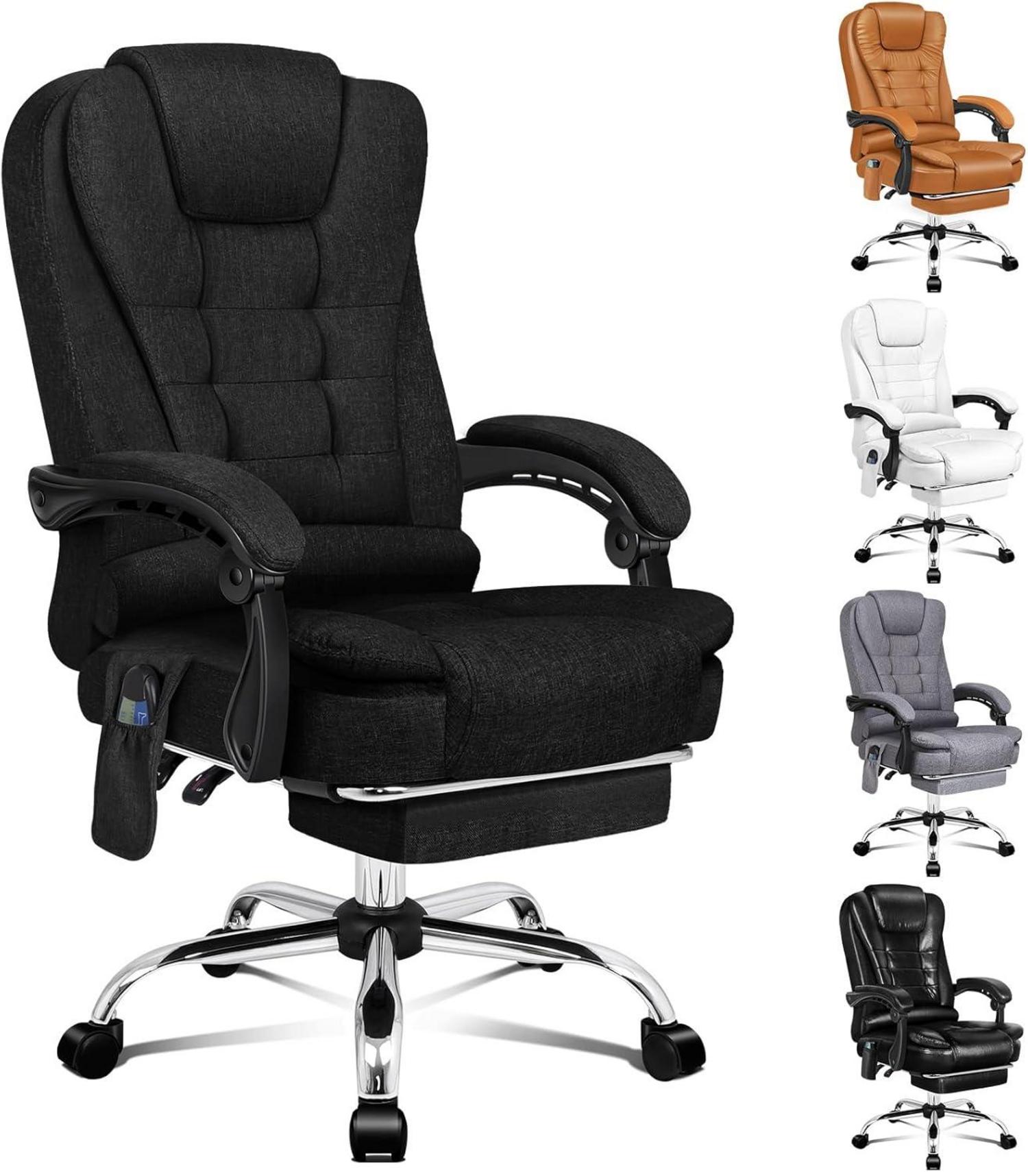 Ergonomischer Bürostuhl mit Massagefunktion und Lordosenstütze