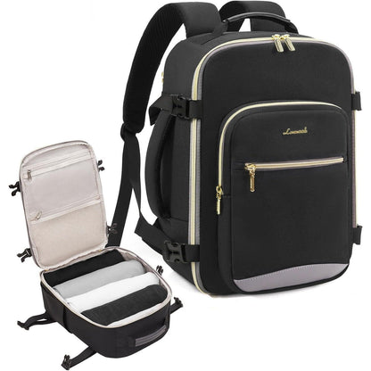 Handgepäck Rucksack 40x20x25 Schwarz für Ryanair Eurowings