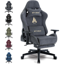 Symino Gaming Stuhl Bürostuhl Hochwertig Stoff Pelz