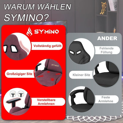 Gaming Stuhl, Atmungsaktiver Bürostuhl mit Massagefunktion