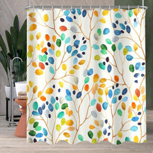 Bunter Baum Duschvorhang 180x200cm mit 12 Haken