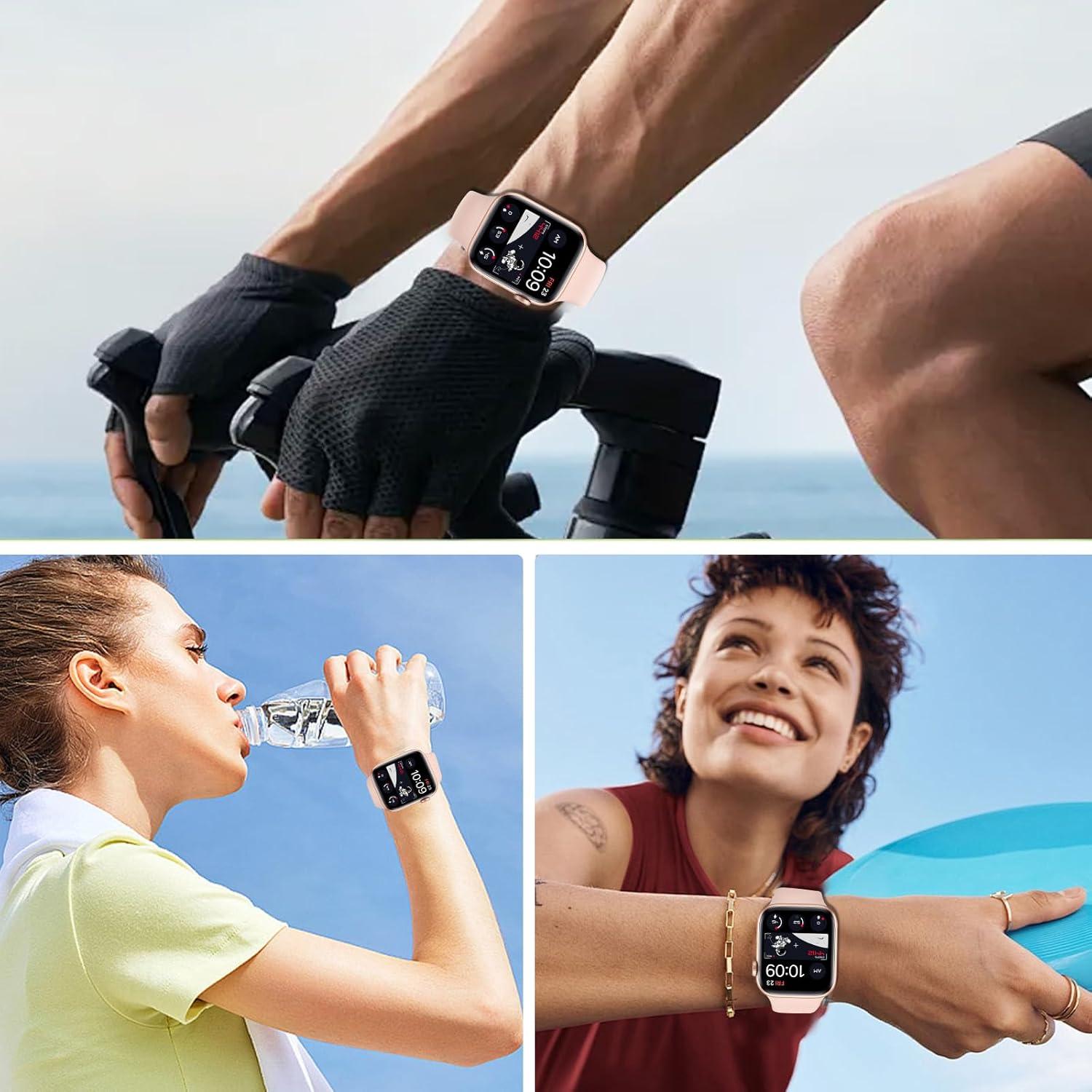 2 Stück Panzerglas Apple Watch 40mm Schutzfolie Weich TPU Displayfolie Blasenfrei iWatch