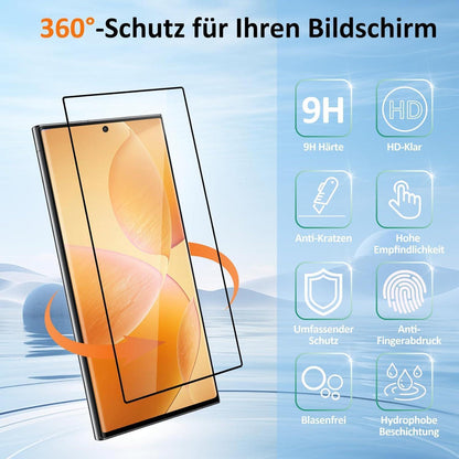 Panzerglas Samsung Galaxy S24 Ultra 5G Schutzfolie 2 Stück