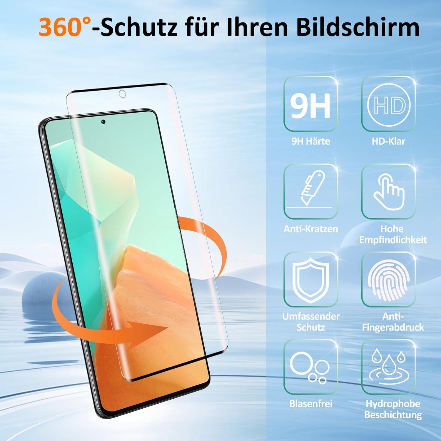 Schutzfolie Panzerglas Samsung Galaxy S21 Ultra 2 Stück