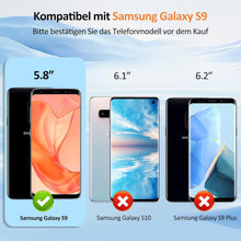 2x Panzerglas für Samsung Galaxy S9 - Kratzfestes